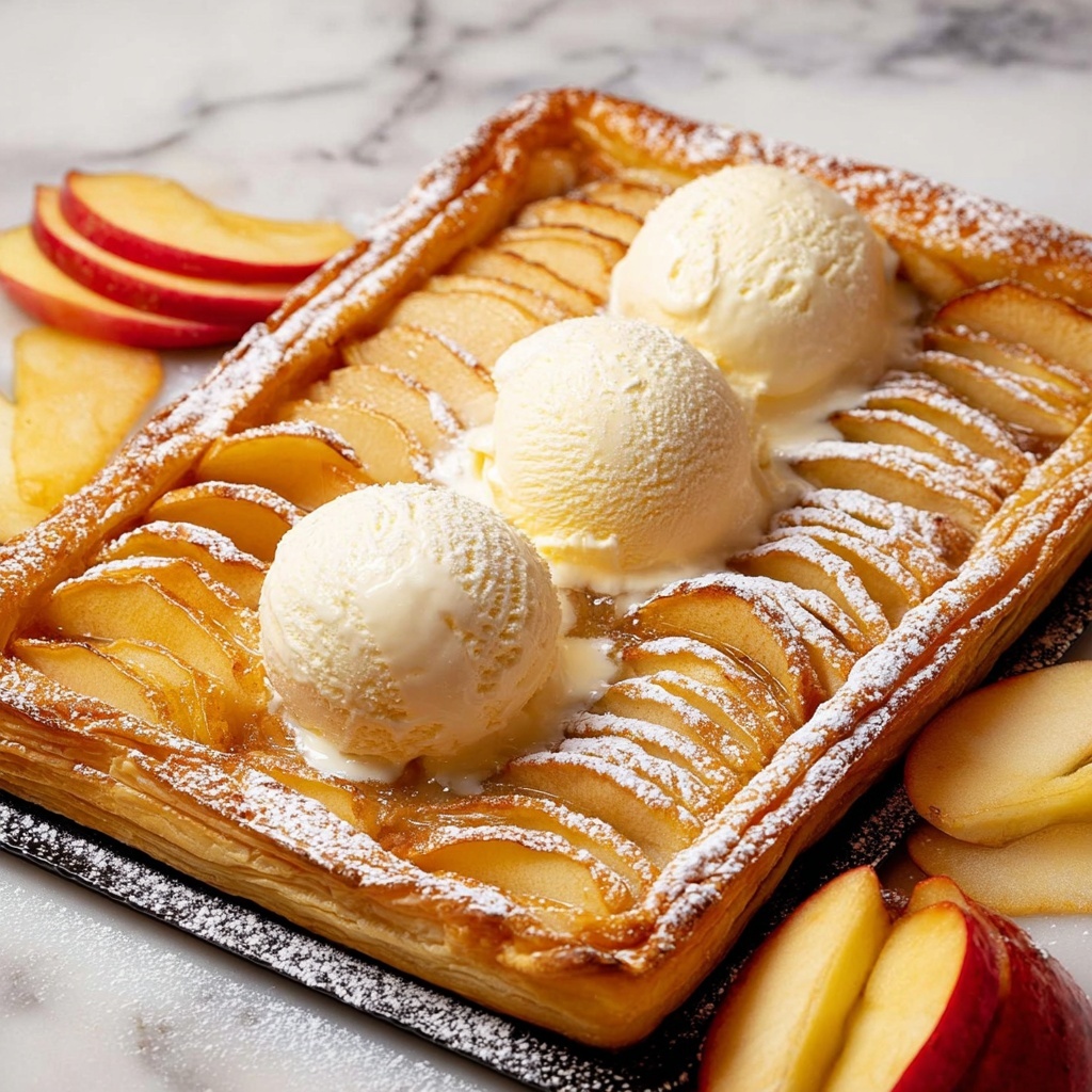 Easy French Apple Tart - Tarte Fine aux Pommes Recipe - Recipe Image