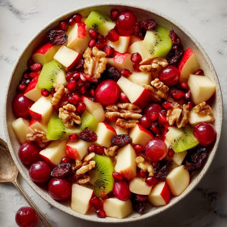 Winter Fruit Salad with Cinnamon Vanilla Dressing Recipe