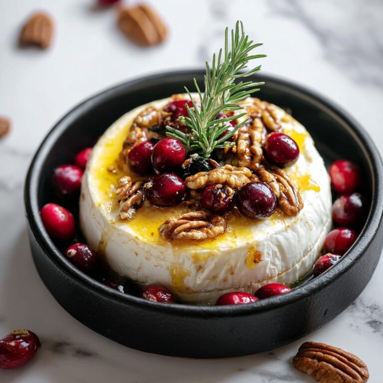Baked Brie with Cranberries and Pecans Recipe