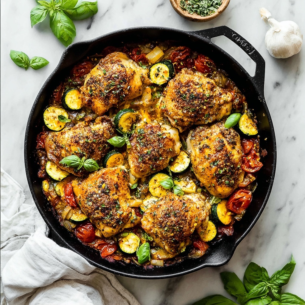 Baked Chicken and Zucchini Recipe - Recipe Image