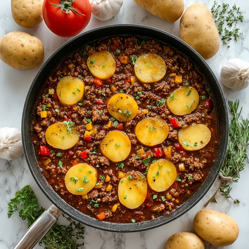 Ground Beef and Potatoes Casserole Recipe - Recipe Image