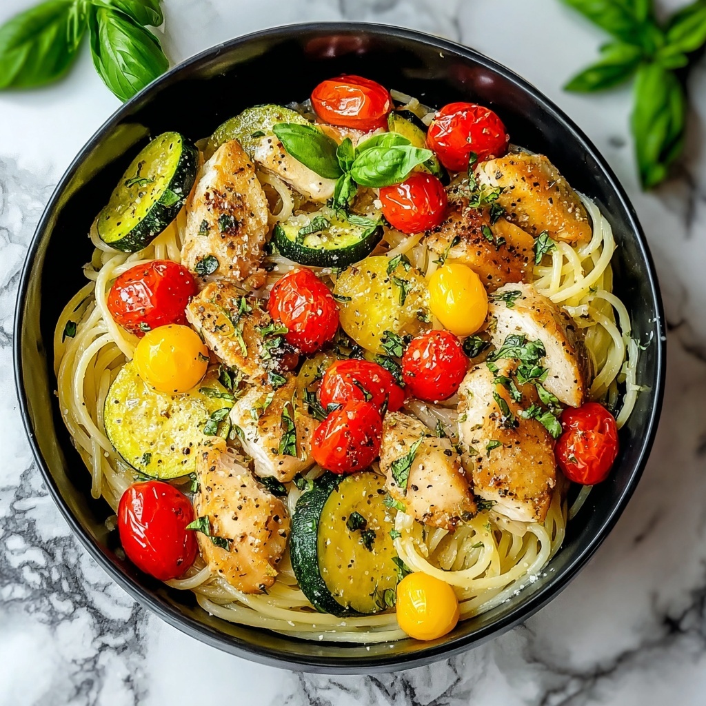 Creamy Chicken Zucchini Pasta Recipe - Recipe Image