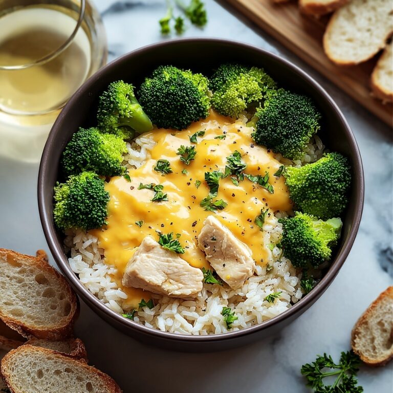 Crockpot Cheesy Chicken Broccoli Rice Recipe