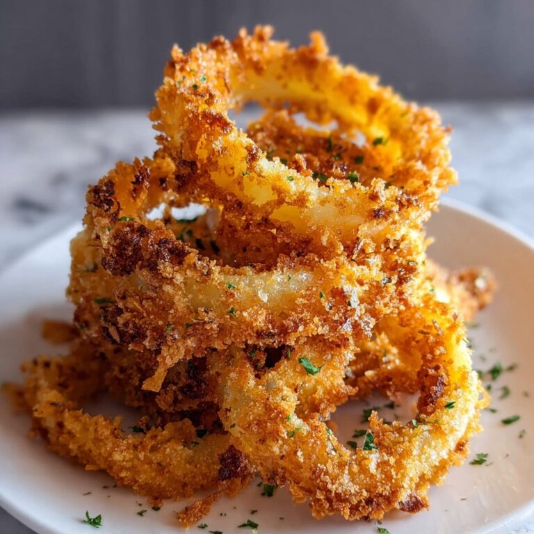 Crispy Parmesan Onion Ring Chips Recipe