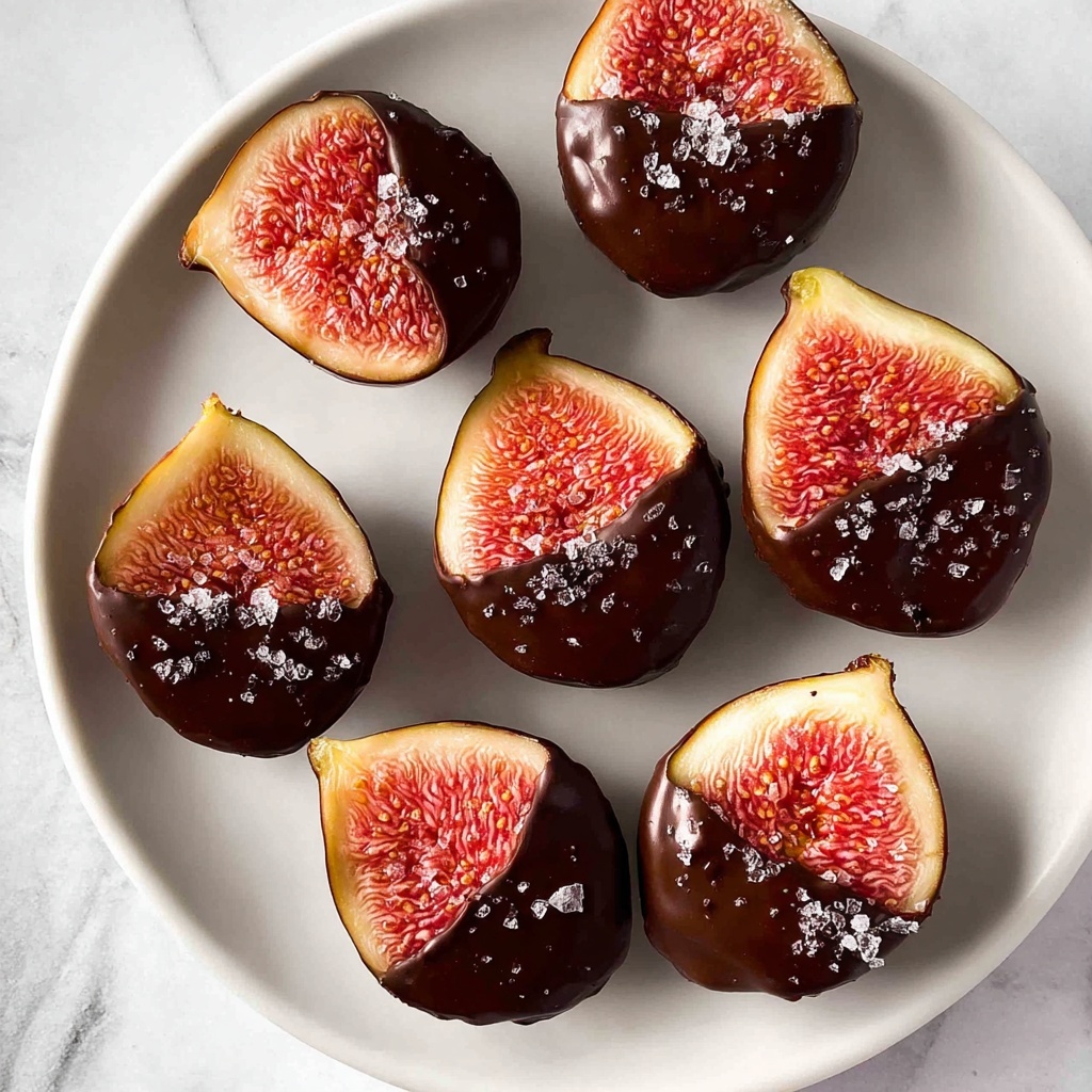 Dark Chocolate Figs with Sea Salt Recipe - Recipe Image