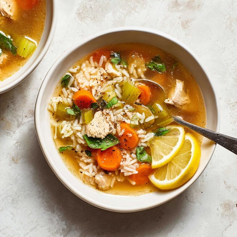 Lemon Chicken Rice Soup Recipe