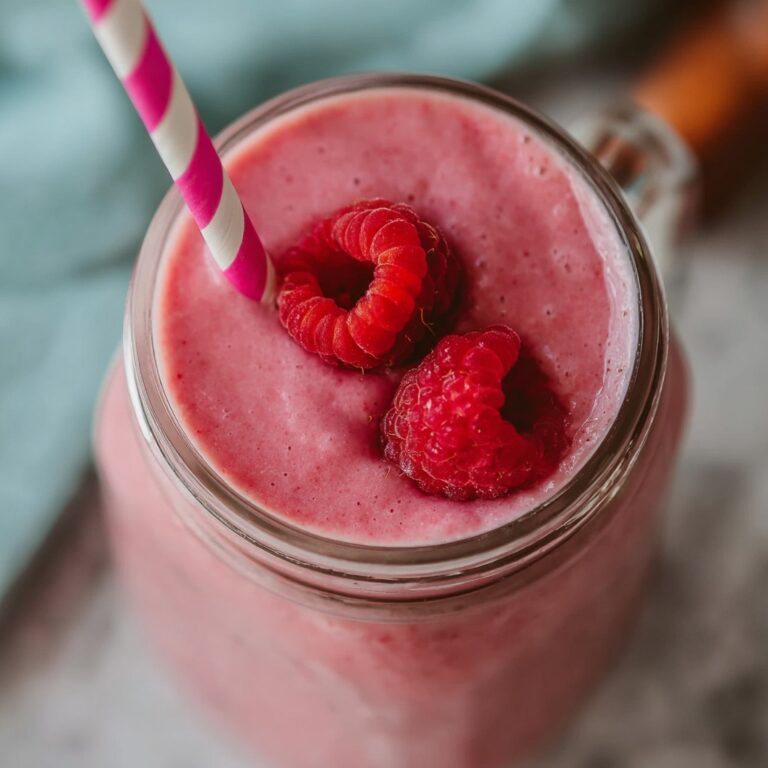 Raspberry Peanut Butter Smoothie Recipe