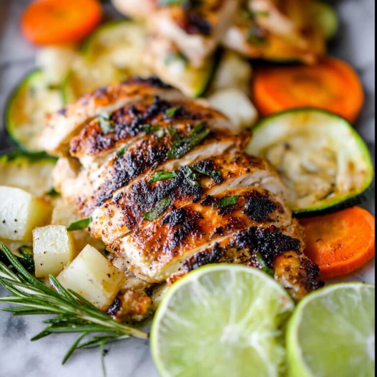 Sheet Pan Rosemary Lime Chicken and Veggies Recipe
