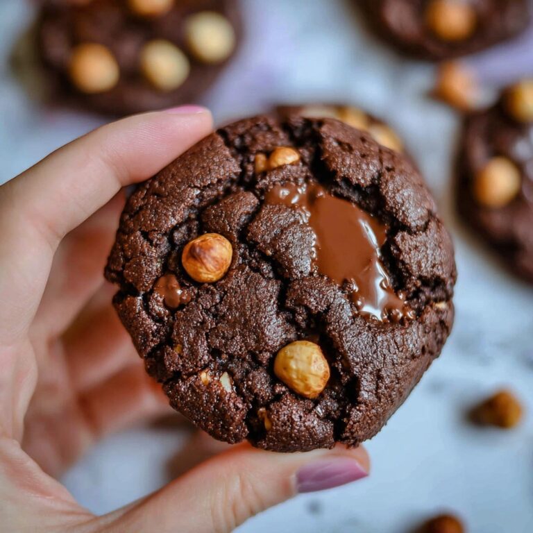 Double Chocolate Cookies with Caramel Bits Recipe