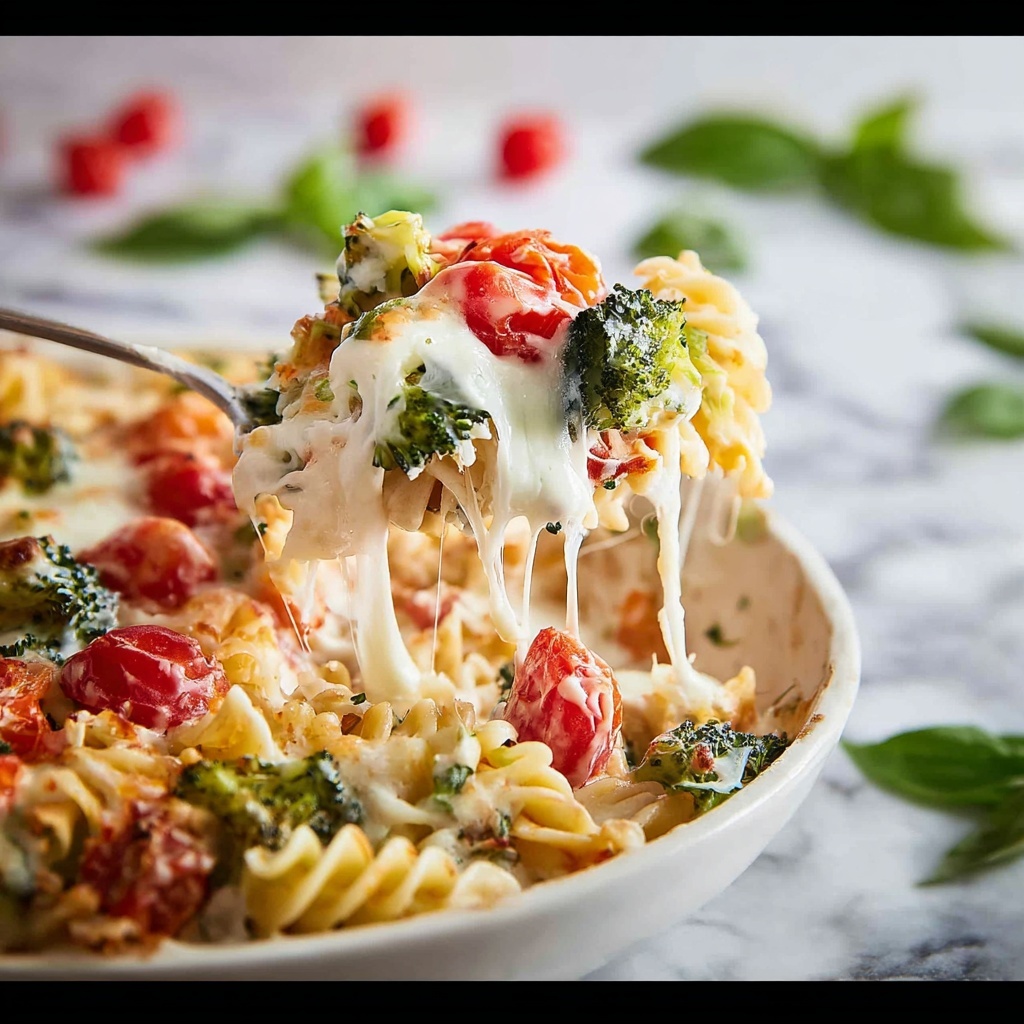 Tomato Basil Summer Veggie Casserole Recipe - Recipe Image