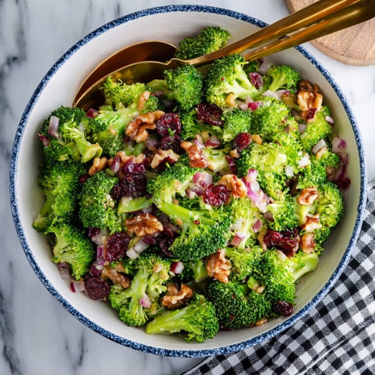 Broccoli Salad with Bacon and Cranberries Recipe