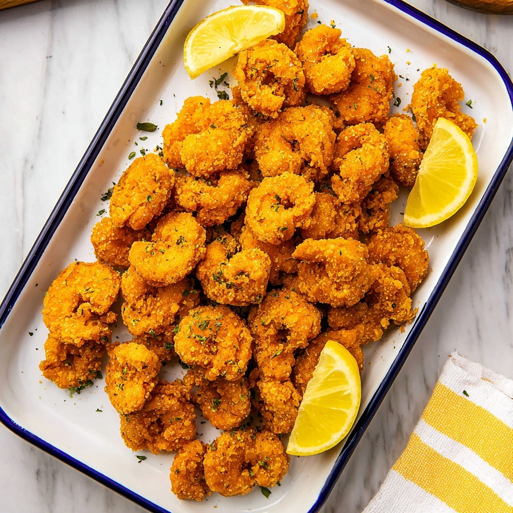 Crispy Fried Shrimp with Garlic Paprika Breading Recipe - Recipe Image