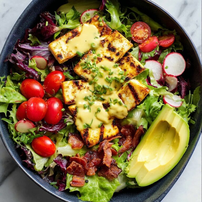 Honey Mustard Grilled Chicken Salad with Bacon and Avocado Recipe