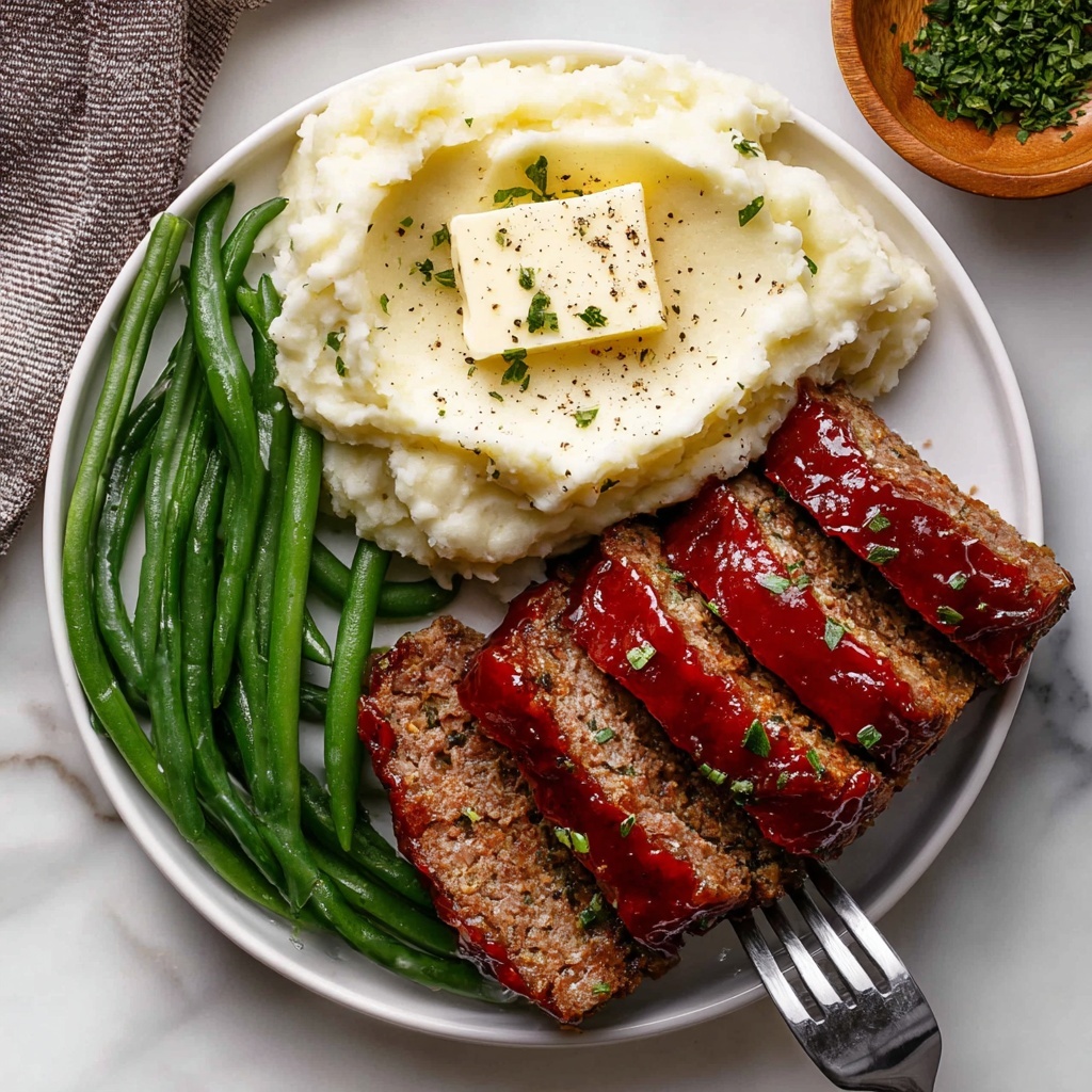 Classic Homemade Meatloaf with Tomato Glaze Recipe - Recipe Image