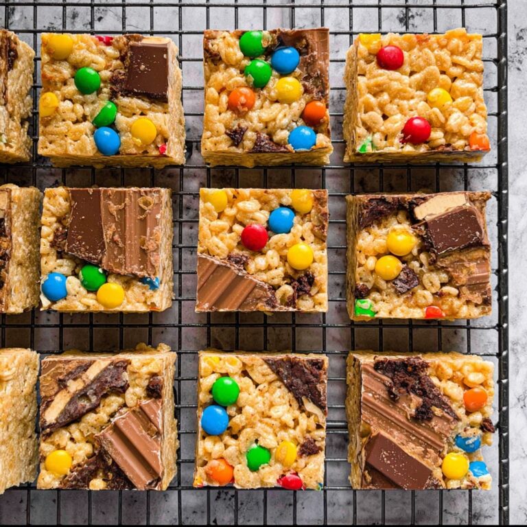 Candy Bar Rice Krispie Treats Recipe