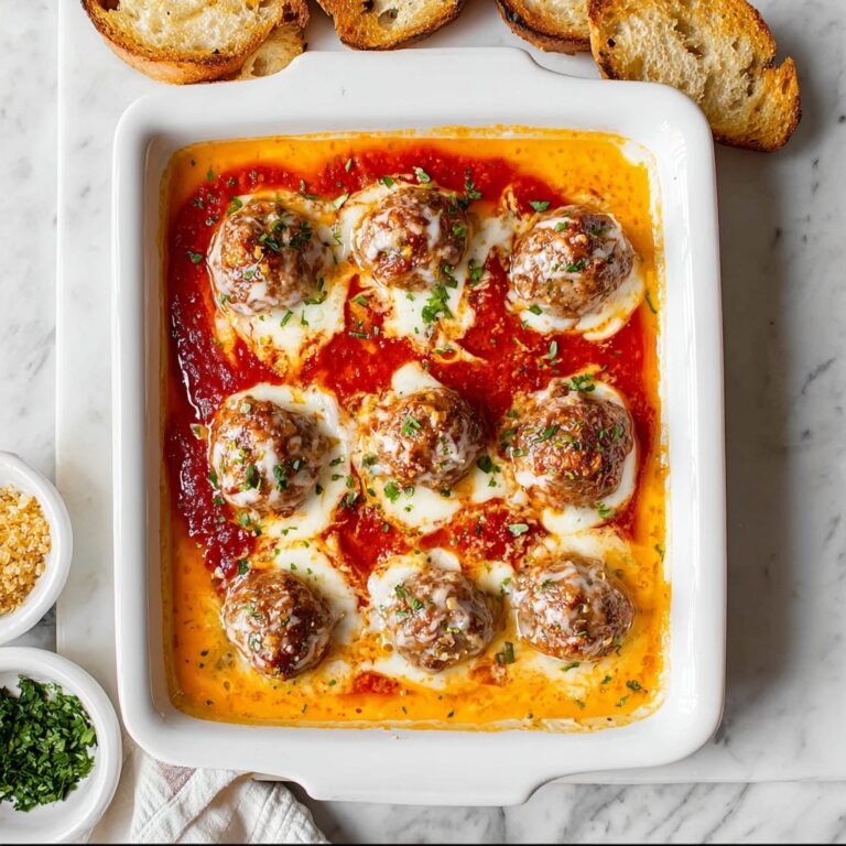 Cheesy Meatball Casserole with Spaghetti Recipe