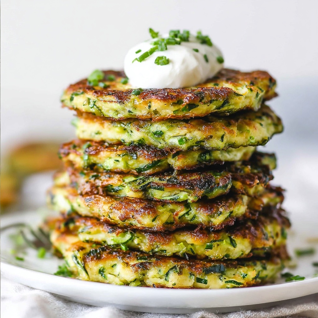 Crispy Zucchini Fritters Recipe - Recipe Image