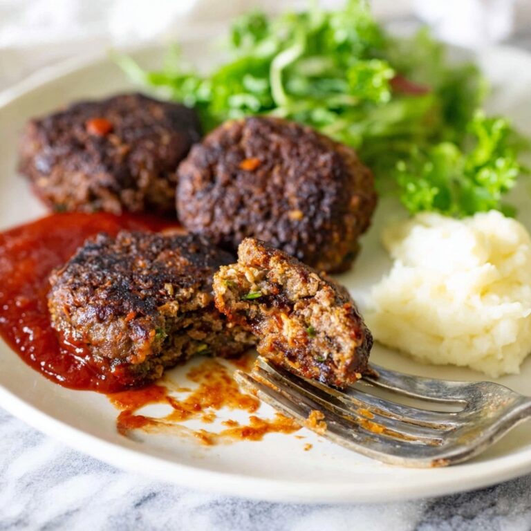 Beef and Vegetable Rissoles with Tomato Ketchup Recipe