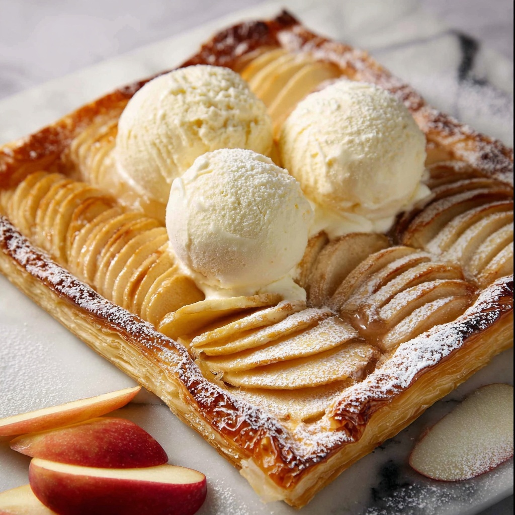 Easy French Apple Tart - Tarte Fine aux Pommes Recipe - Recipe Image