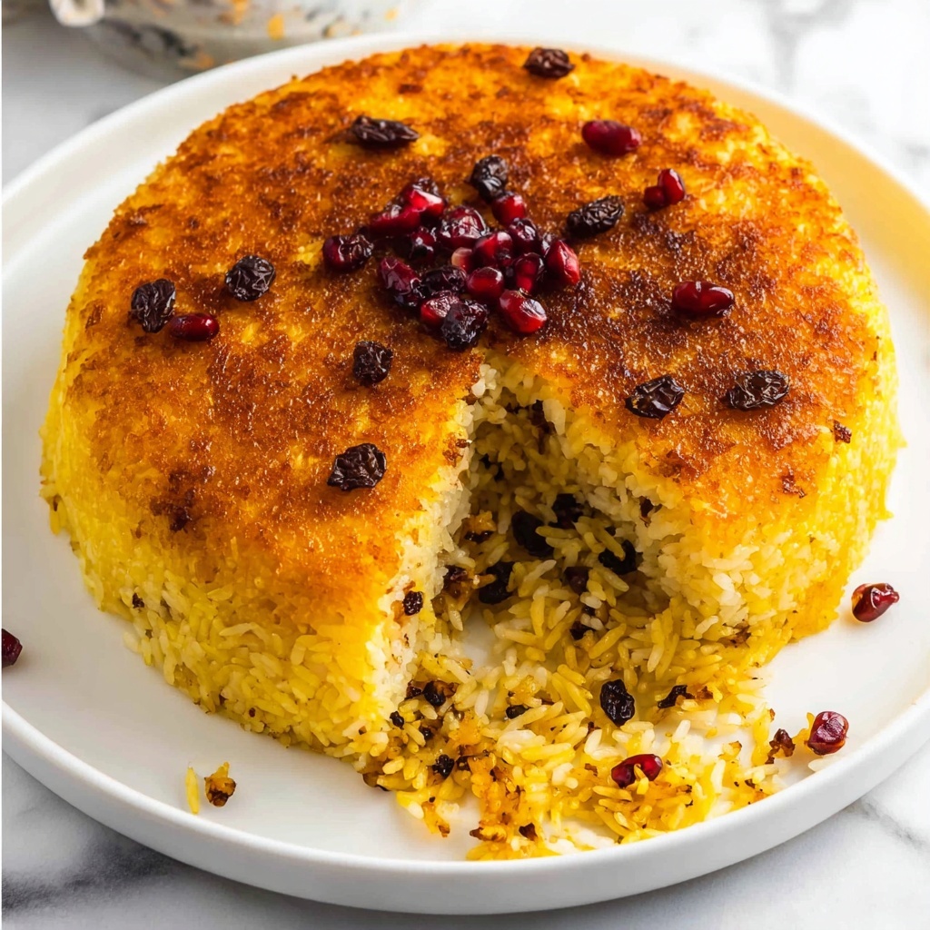 Persian Saffron Rice (Tachin) Recipe - Recipe Image