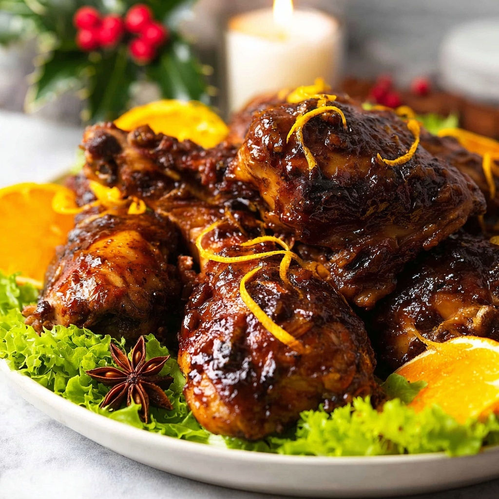 Sticky Glazed Christmas Chicken Recipe - Recipe Image
