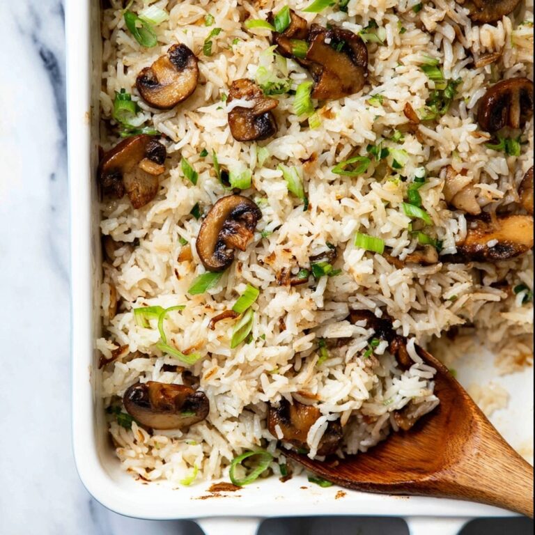 Baked Mushroom Rice Recipe