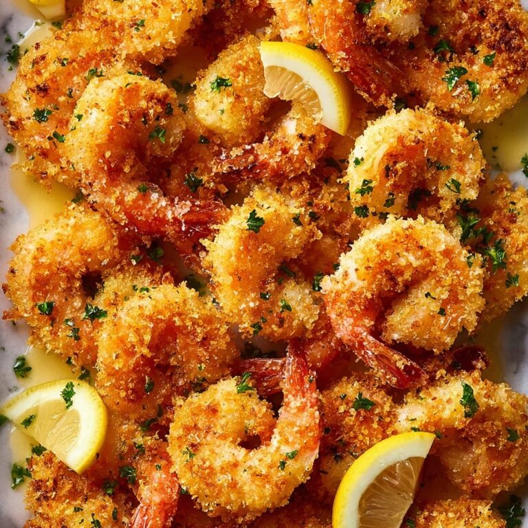 Crispy Baked Shrimp in Lemon Butter Sauce Recipe