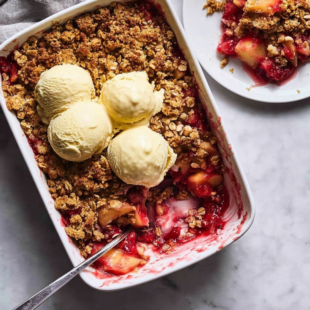 Apple and Rhubarb Crumble Recipe - Recipe Image