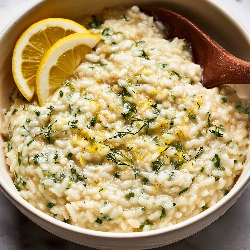 No-Stir Creamy Lemon & Herb Baked Risotto Recipe - Recipe Image