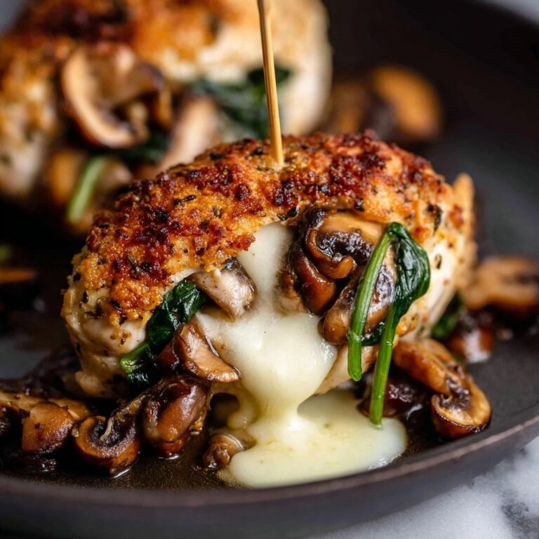 Mushroom Stuffed Chicken Breast Recipe