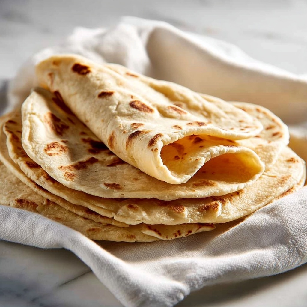 Easy Soft Flatbread (No Yeast) Recipe - Recipe Image