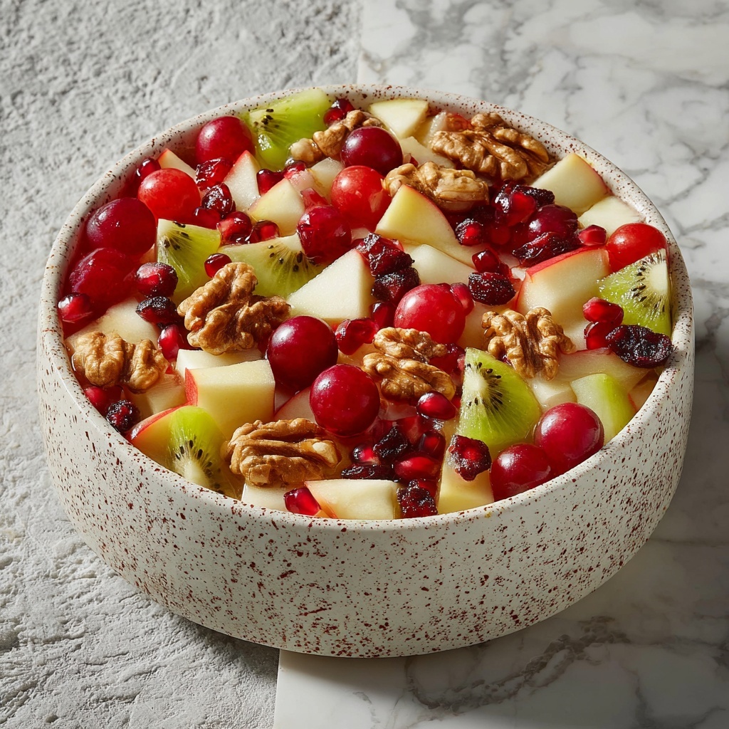 Winter Fruit Salad with Cinnamon Vanilla Dressing Recipe - Recipe Image