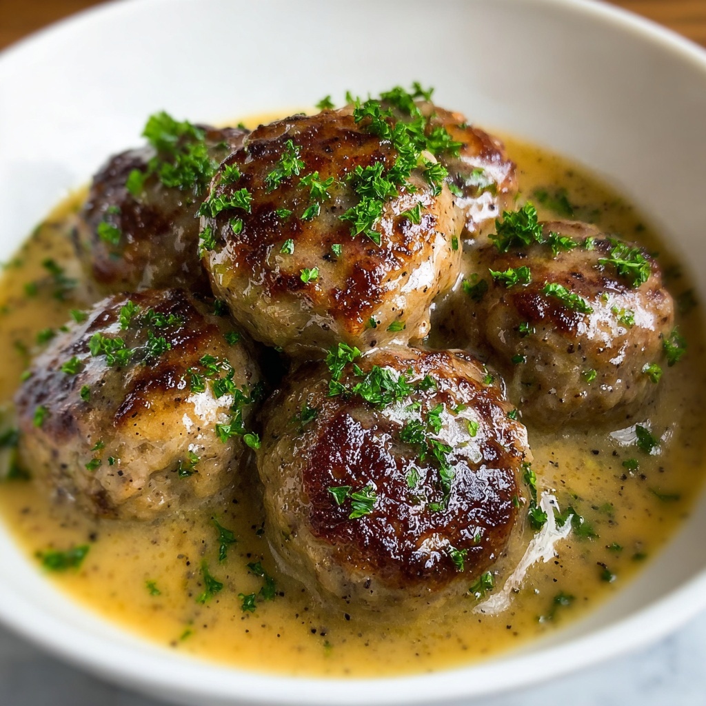Stuffed Meatballs in Guinness Gravy Recipe - Recipe Image