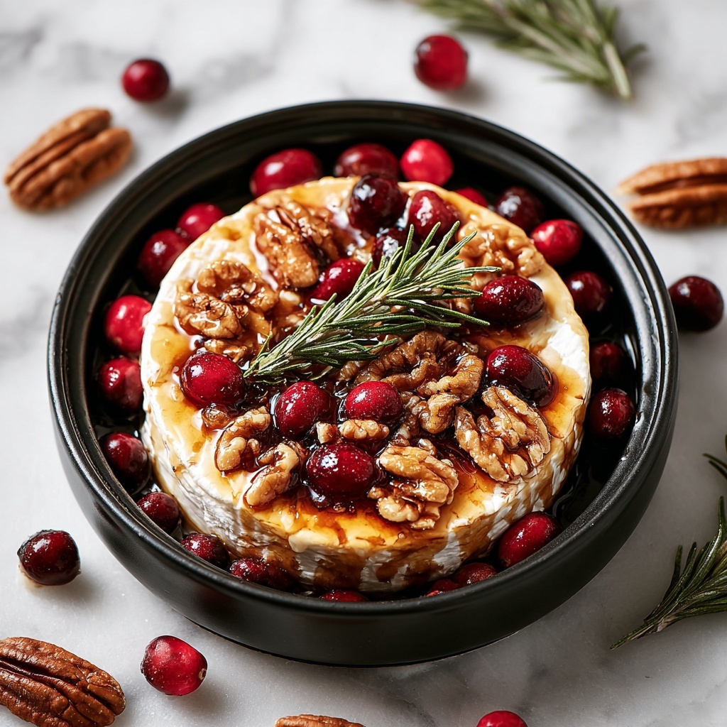 Baked Brie with Cranberries and Pecans Recipe - Recipe Image