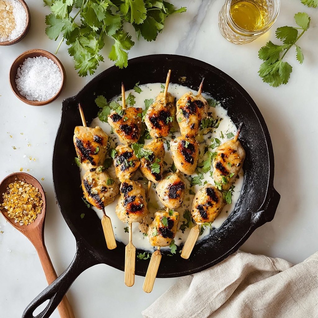 Grilled Thai Coconut Chicken Skewers Recipe - Recipe Image