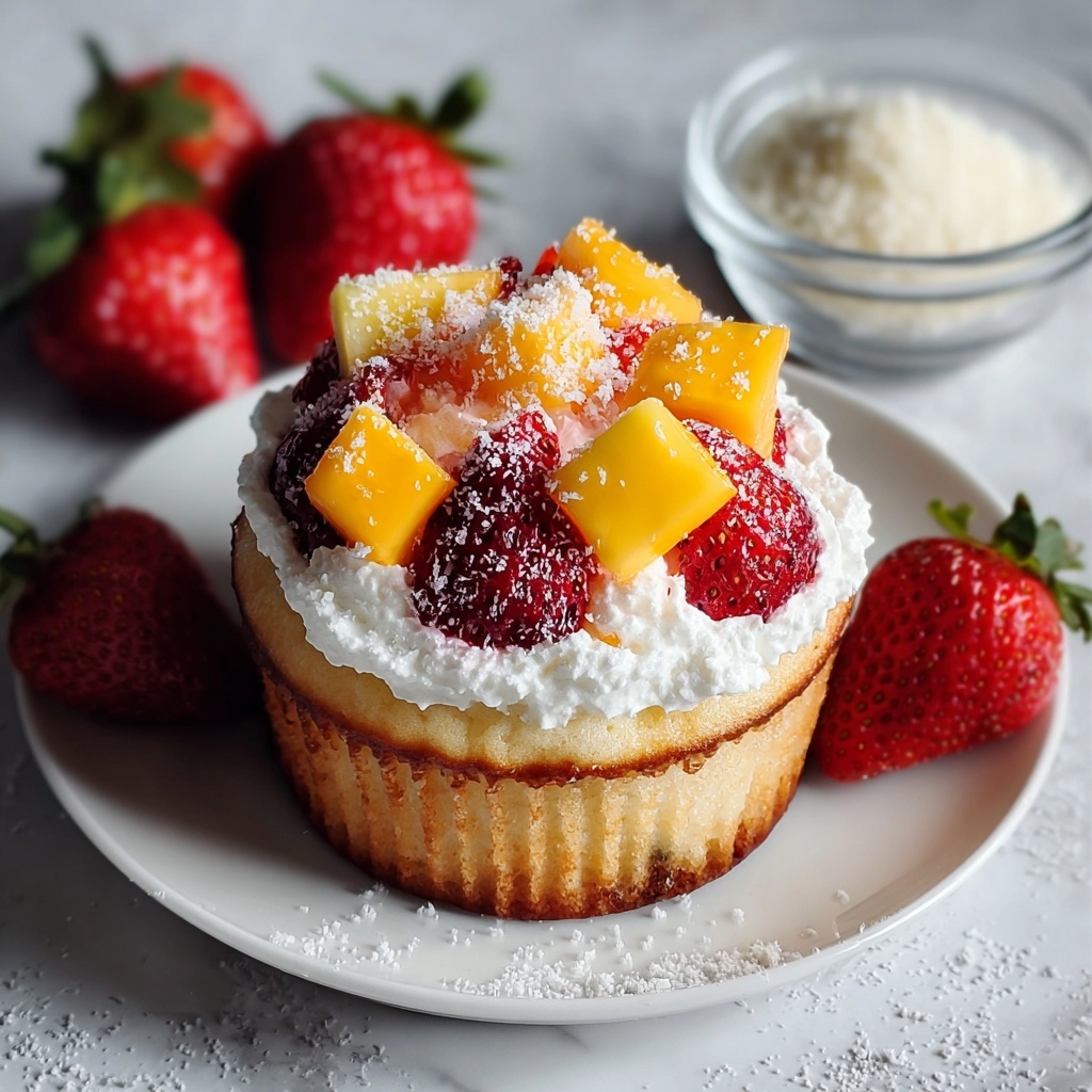 Strawberry Mango Cupcakes Recipe - Recipe Image