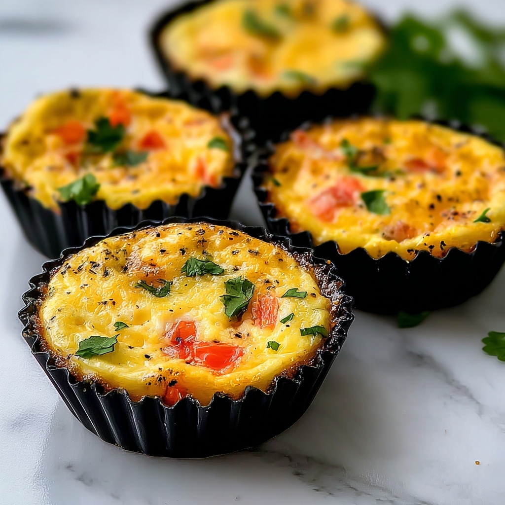 Mini Cheddar Bacon Egg Quiches Recipe - Recipe Image