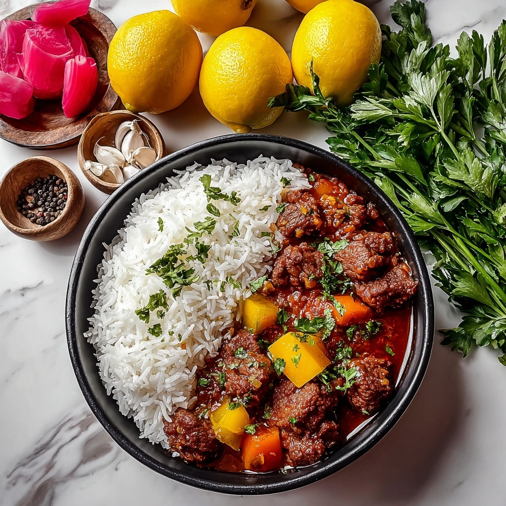 Iranian Sumac Beef Stew Recipe - Recipe Image