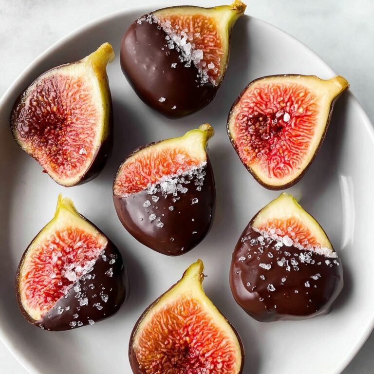 Dark Chocolate Figs with Sea Salt Recipe
