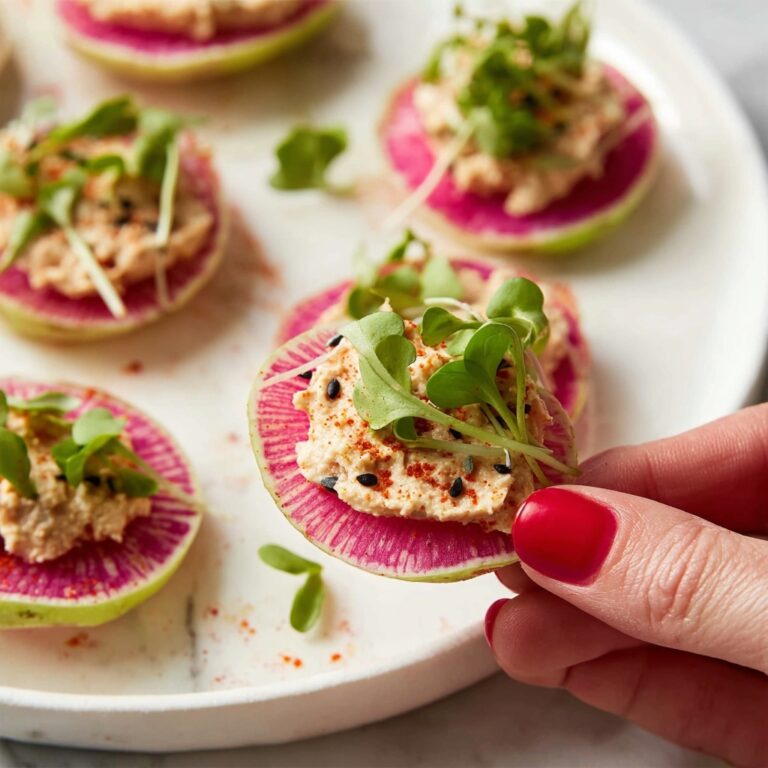 Watermelon Radish and Herbed Goat’s Cheese Toast Recipe