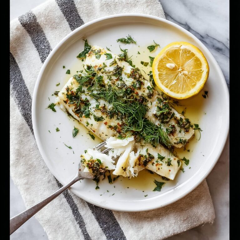 Pan Seared Halibut with Capers, Dill, and Lemon Recipe