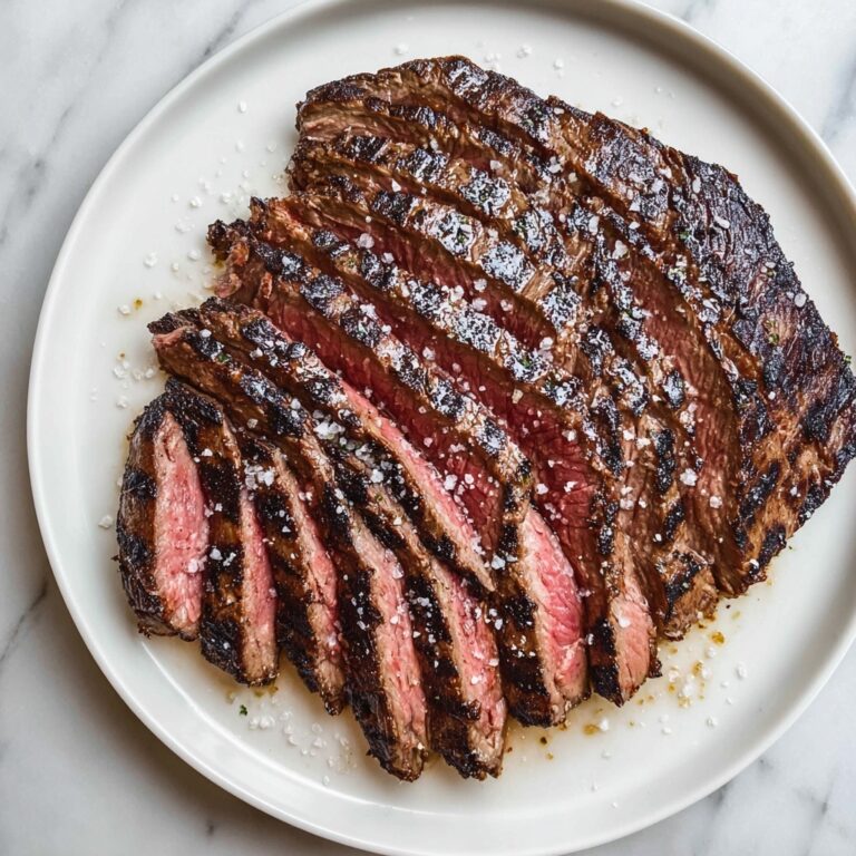 Grilled Flank Steak with Worcestershire Marinade Recipe