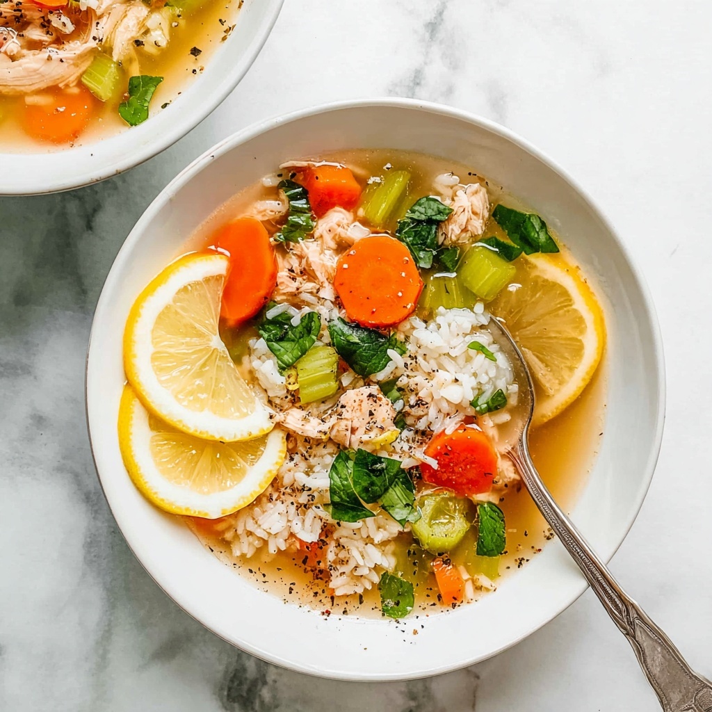 Lemon Chicken Rice Soup Recipe - Recipe Image
