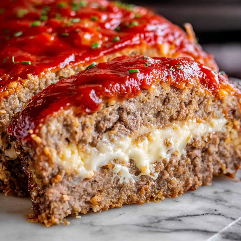 Cream Cheese Stuffed Meatloaf Recipe - Recipe Image