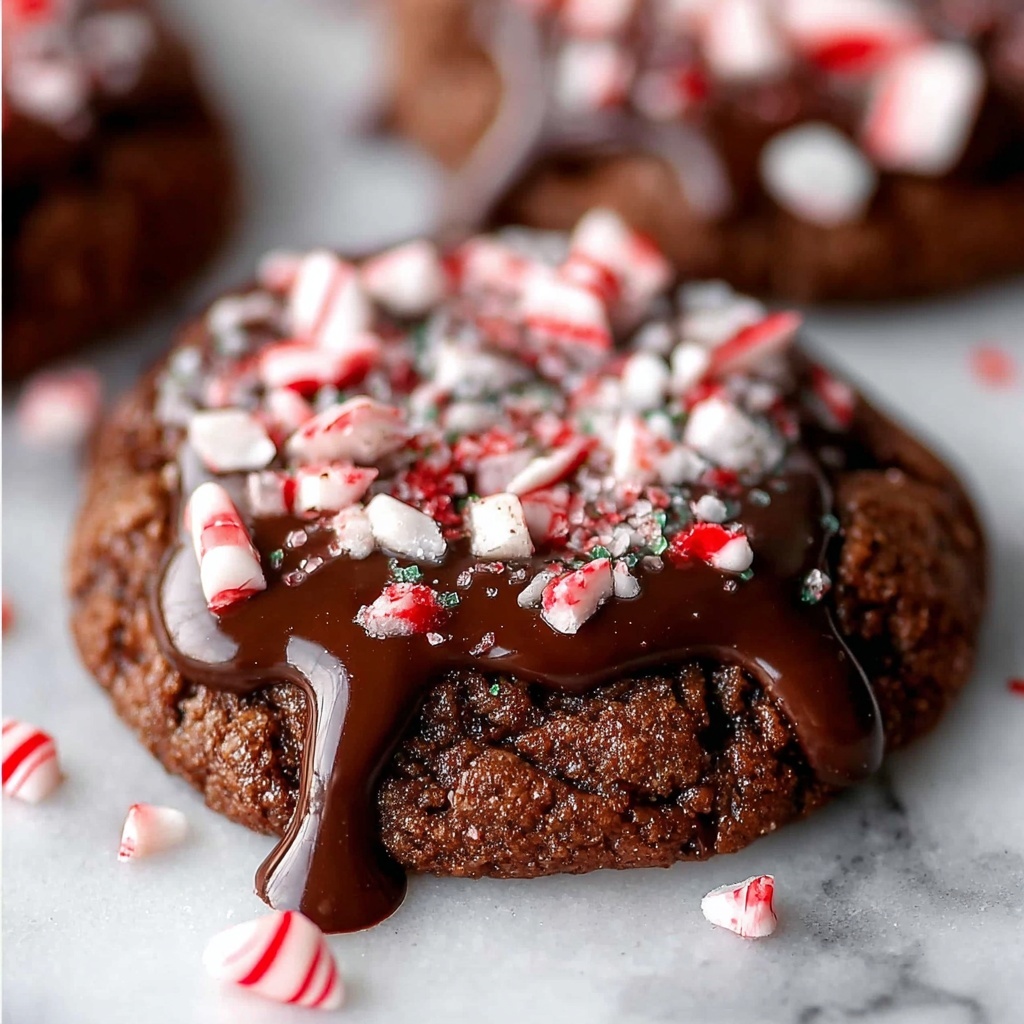 Dipped Chocolate Peppermint Cookies Recipe - Recipe Image