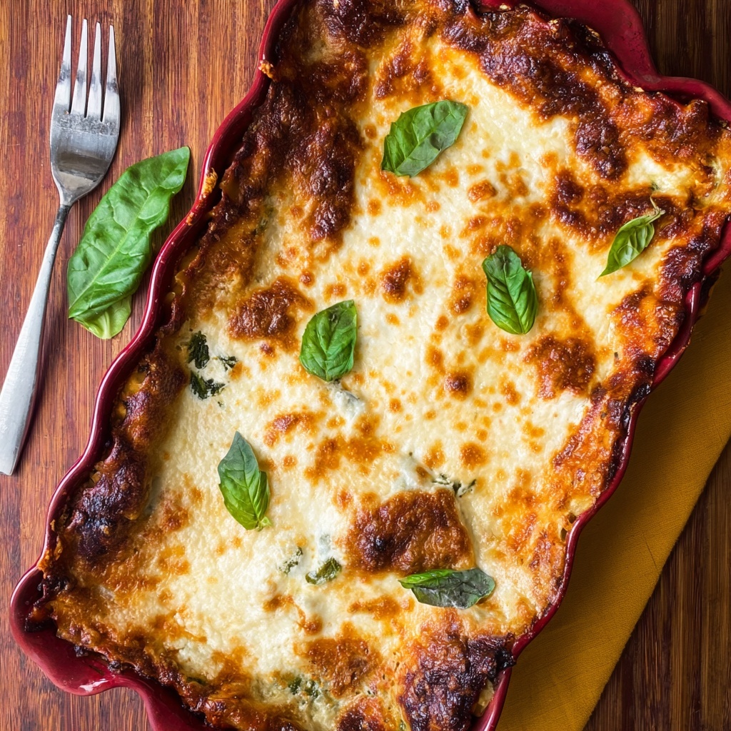 White Chicken and Pesto Lasagna Recipe - Recipe Image