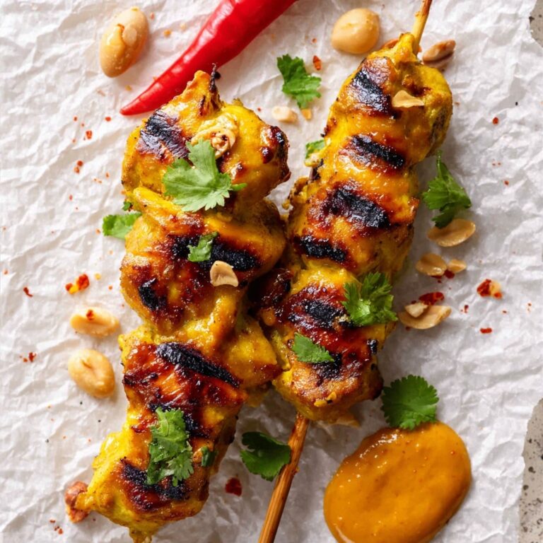 Thai Chicken Satay Skewers Recipe