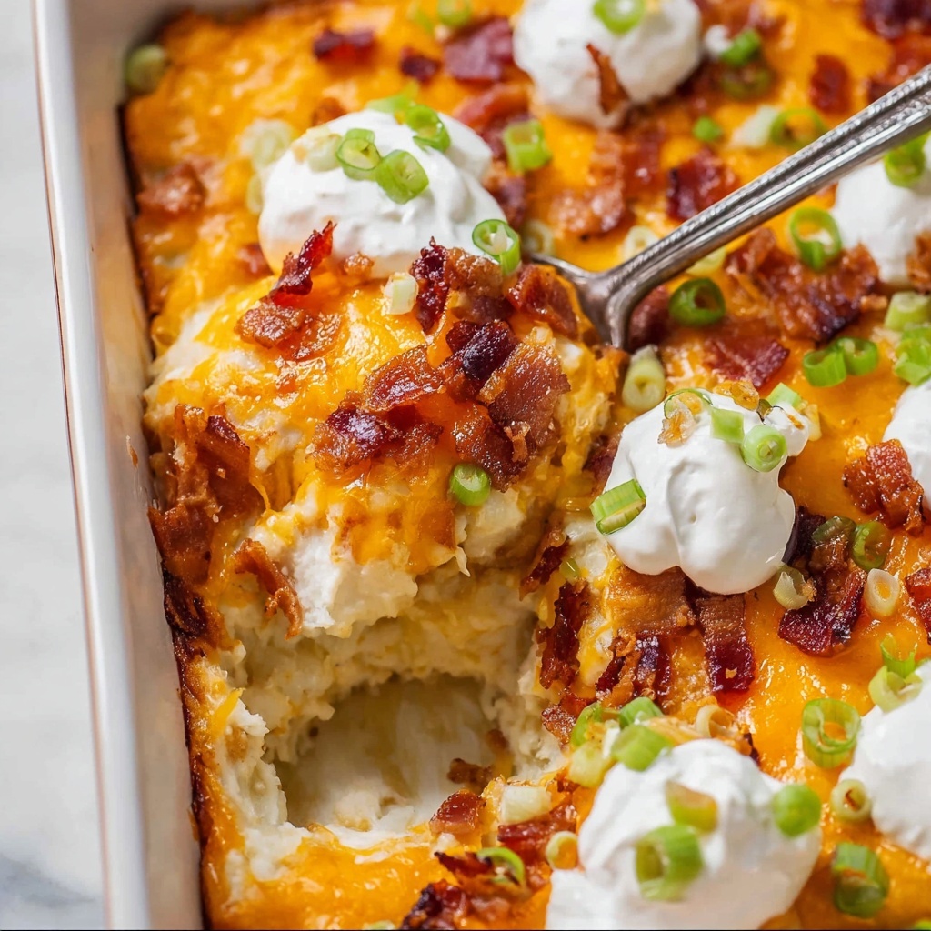 Loaded Hash Brown Potato Casserole Recipe - Recipe Image