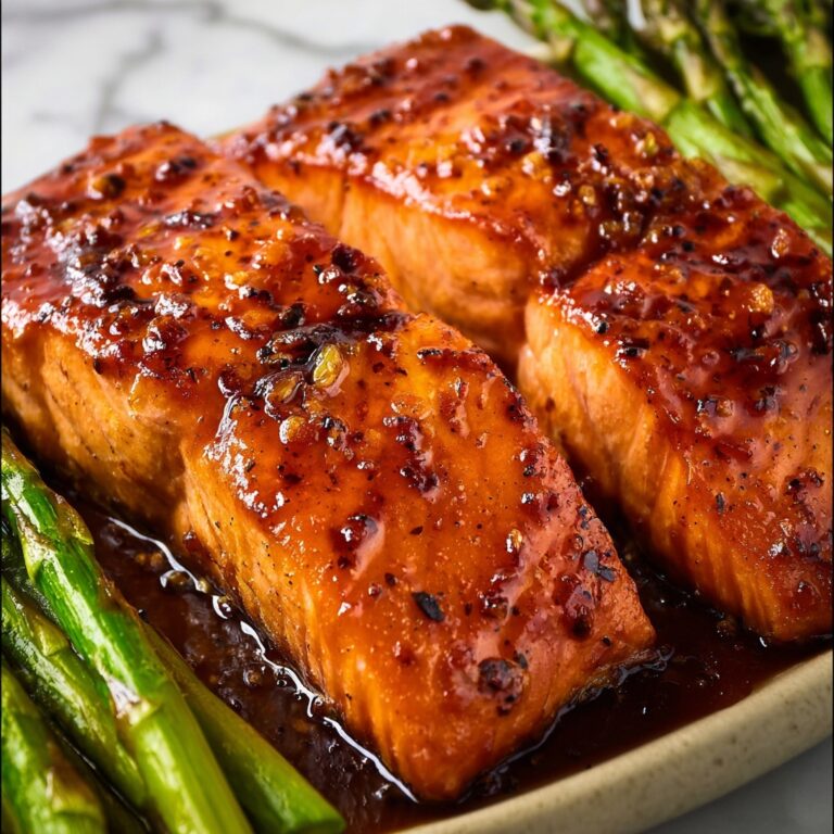 Honey Garlic Salmon and Asparagus Recipe