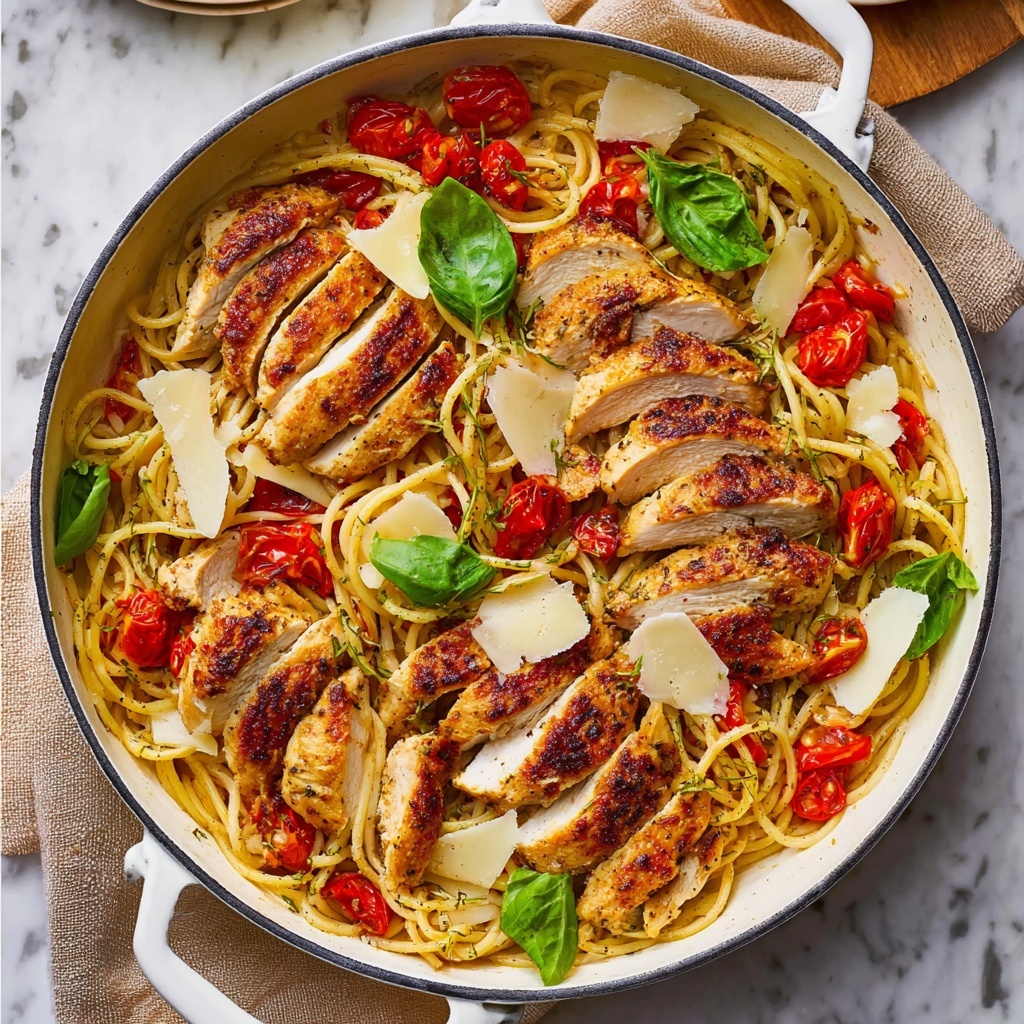 Bruschetta Chicken Pasta Recipe - Recipe Image